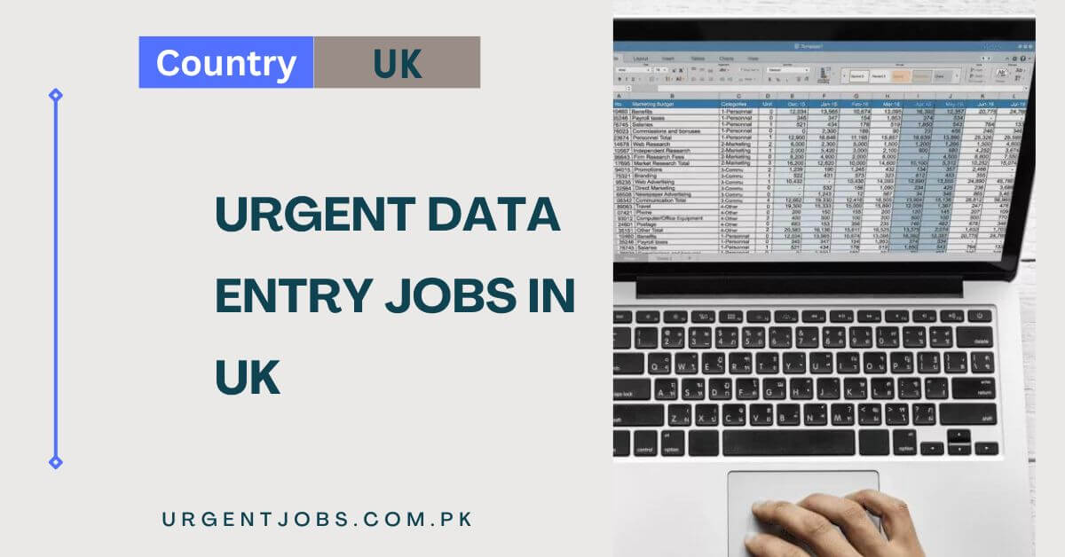 Urgent Data Entry Jobs in UK